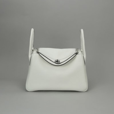 エルメス HERMES リンディ30 リンディ 30 バッグ トートバッグ ショルダーバッグ トリヨンクレマンス ホワイト White 白 シルバー金具 ハンドバッグ 2way