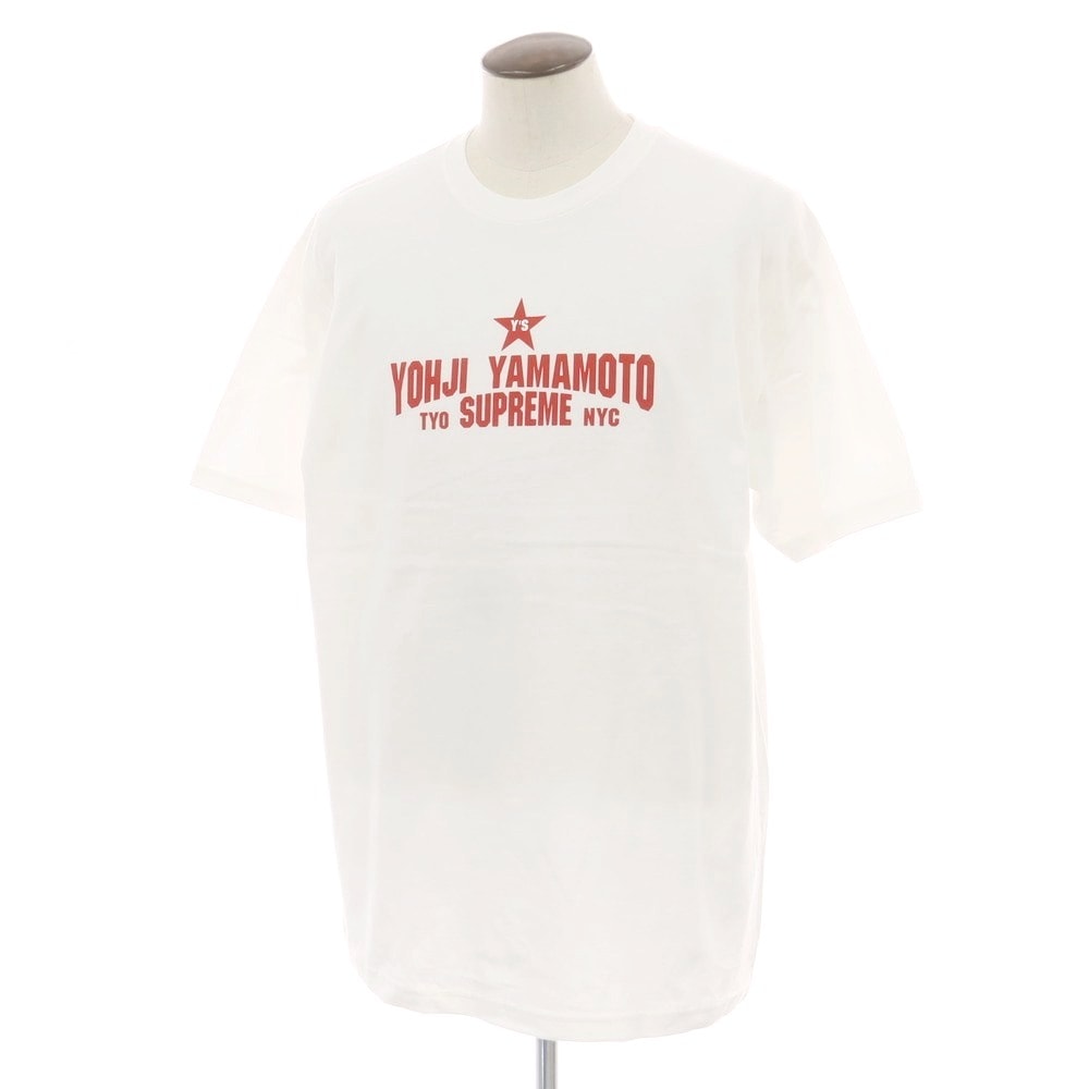 【中古】シュプリーム Supreme × Y's 2025年秋冬 Star Tee クルーネック 半袖Tシャツ ホワイト【サイズXL】【メンズ】
