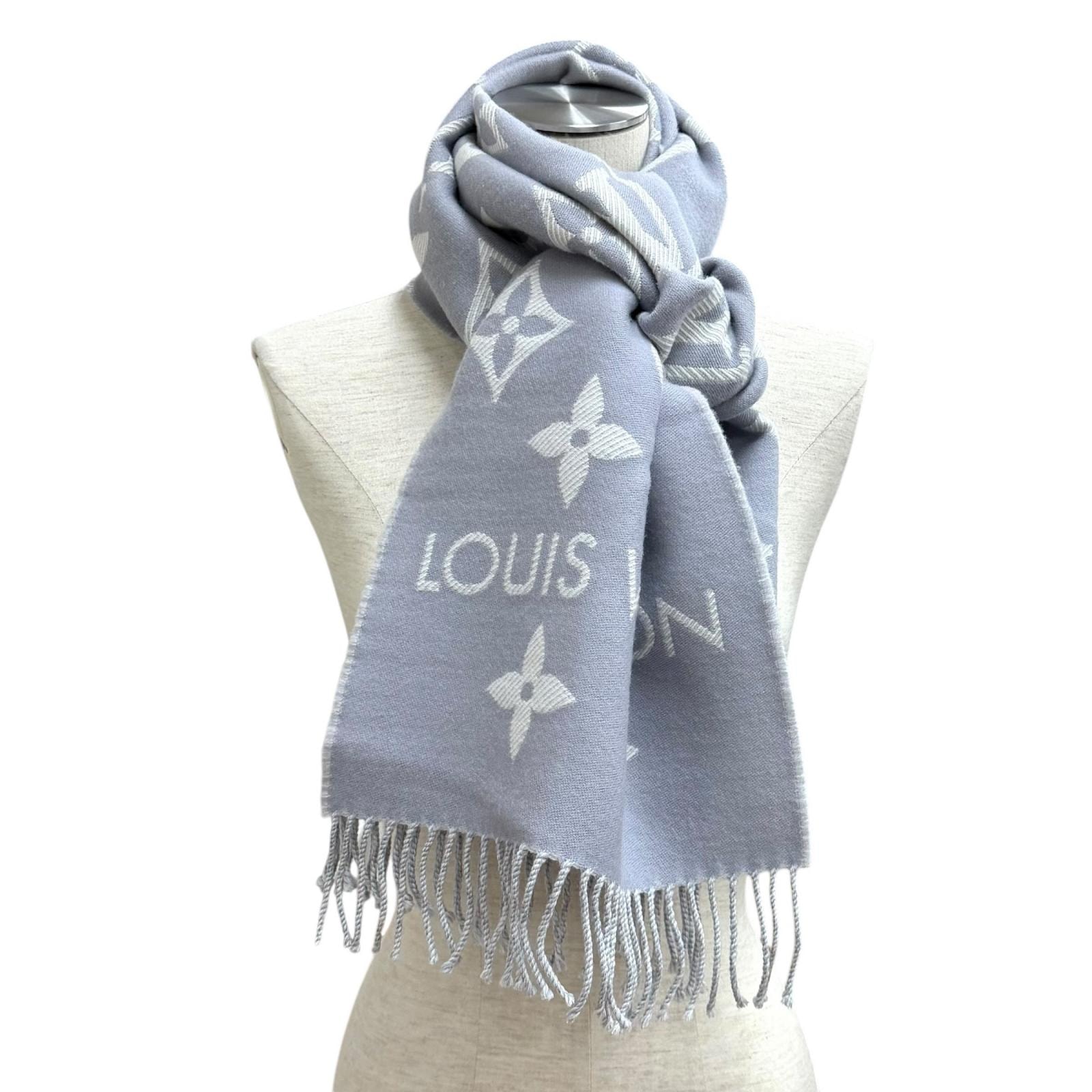 A (未使用に近い)】極美品 ルイヴィトン マフラー LV エセンシャル 170
