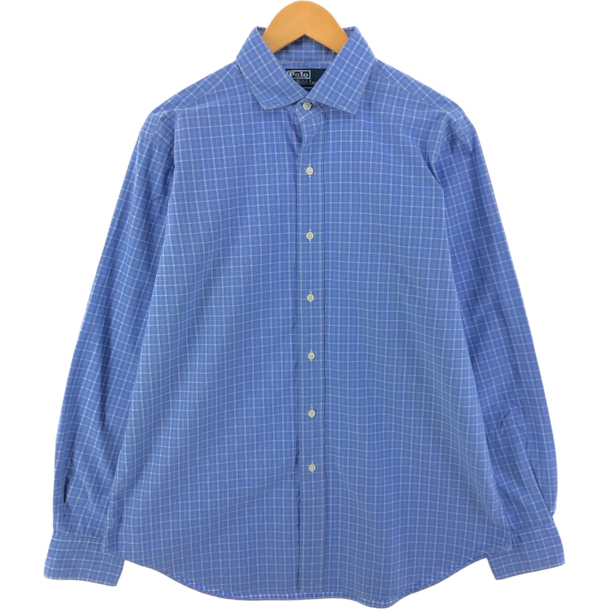 古着 ラルフローレン Ralph Lauren POLO by Ralph Lauren REGENT CLASSIC FIT 長袖 コットンチェックシャツ メンズL相当/eaa526581