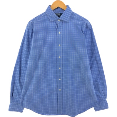 古着 ラルフローレン Ralph Lauren POLO by Ralph Lauren REGENT CLASSIC FIT 長袖 コットンチェックシャツ メンズL相当/eaa526581