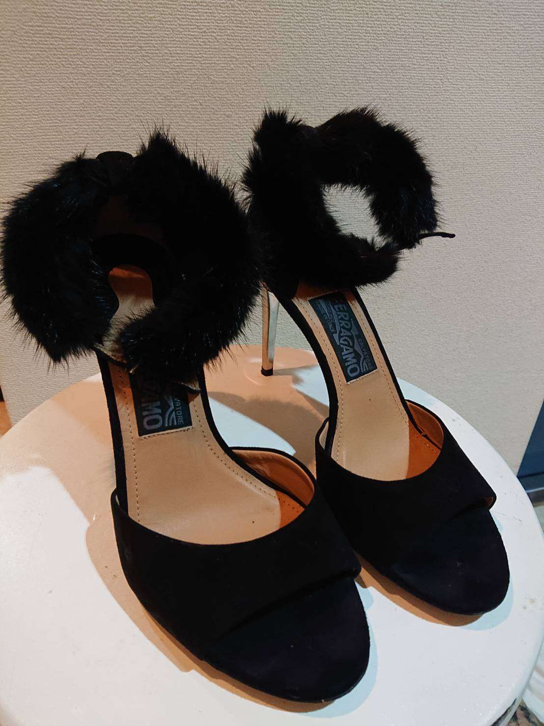 Ferragamo リアルファー 24.5cm