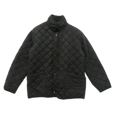 Barbour バブアー 英国製 裏地フリース キルティング ジャケット ブラック系【中古】