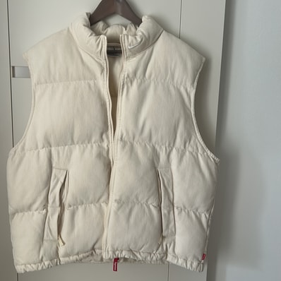 Supreme x Nike Denim Puffer Vest "Natural"