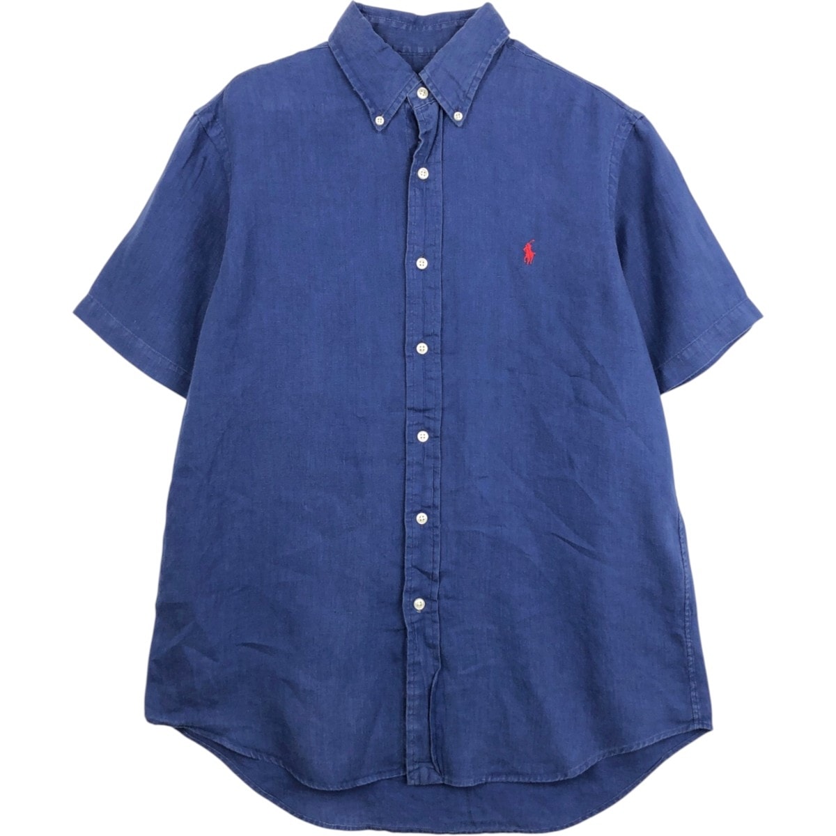 古着 ラルフローレン Ralph Lauren 半袖 ボタンダウンシャツ メンズM相当/eaa668151