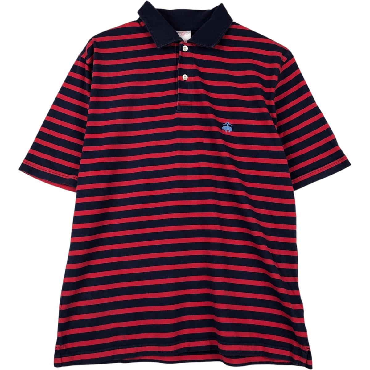 古着 ブルックスブラザーズ Brooks Brothers 346 半袖 ボーダー ポロシャツ メンズM相当/eaa622607