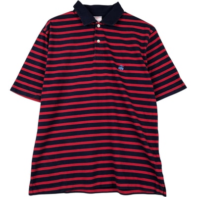 古着 ブルックスブラザーズ Brooks Brothers 346 半袖 ボーダー ポロシャツ メンズM相当/eaa622607