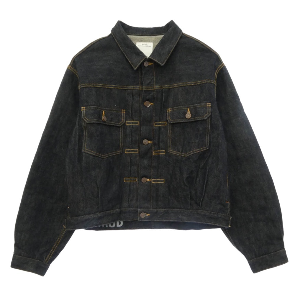 VISVIM ビズビム 25SS 0125105006002 SS 101X JKT RAW MUD OD 13oz 天然染色加工 デニム ジャケット インディゴブルー系 3【美品】【中古】