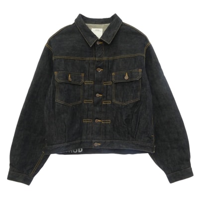 VISVIM ビズビム 25SS 0125105006002 SS 101X JKT RAW MUD OD 13oz 天然染色加工 デニム ジャケット インディゴブルー系 3【美品】【中古】