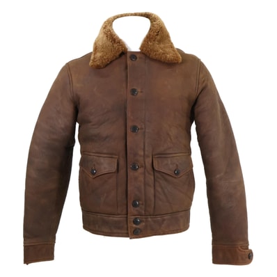 ダブルアールエル 23AW 782911160001 シープスキン シアリング ムートンジャケット XS