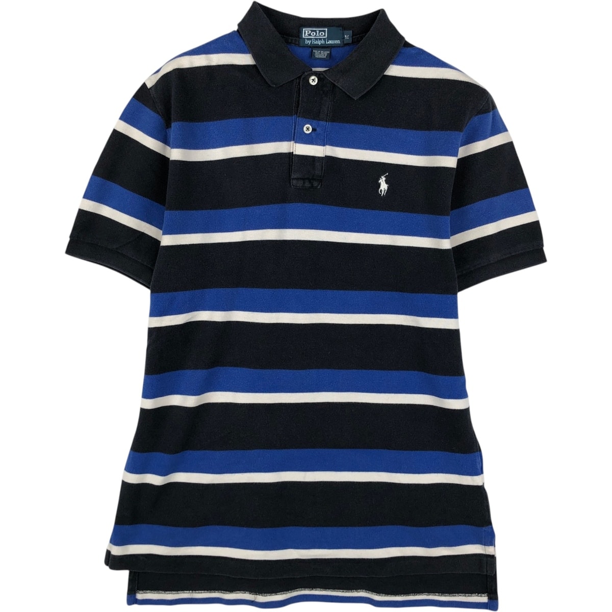 古着 ラルフローレン Ralph Lauren POLO by Ralph Lauren マルチボーダー 半袖 ボーダー ポロシャツ メンズM相当/eaa644700