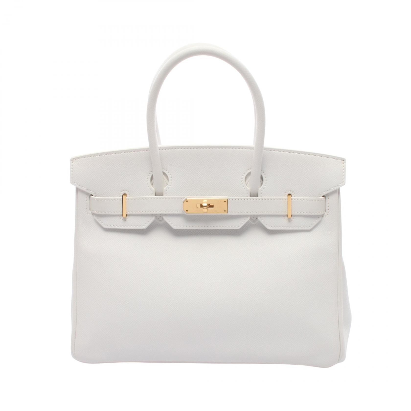 エルメス HERMES バーキン30 ハンドバッグ バッグ レザー ヴォーエプソン ヴォーエプソン ホワイト □O刻印(2011年製造) レディース ホワイト系 041701CC 【中古】