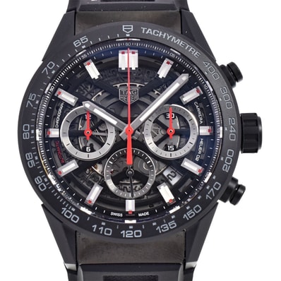 タグホイヤー TAG HEUER CBG2090 カレラ キャリバー ホイヤー02 クロノグラフ 自動巻き メンズ 美品 箱・保証書付き 腕時計 D#147257