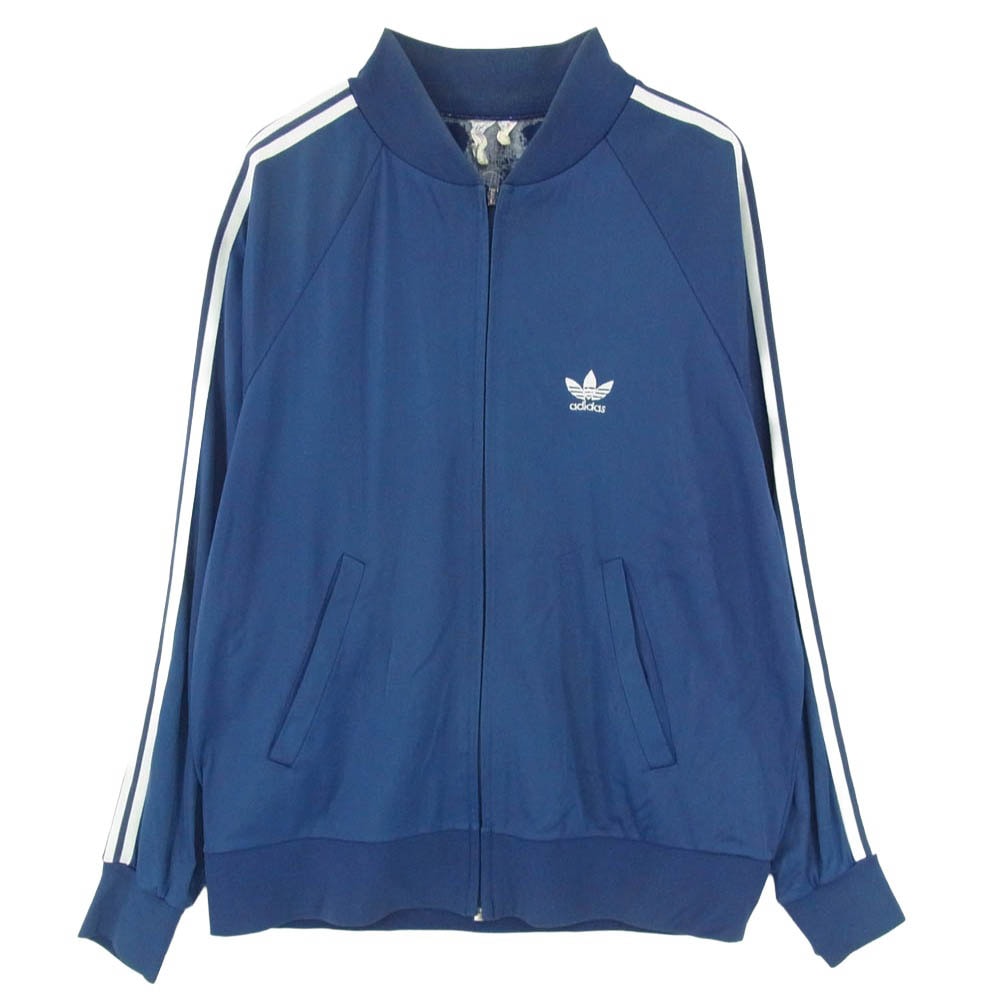 adidas アディダス 70s 80s ATP フランス製 ジップアップ トラック ジャケット ネイビー系 サイズ表記無【中古】