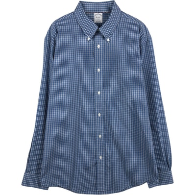 古着 ブルックスブラザーズ Brooks Brothers Est.1818 REGENT 長袖 ボタンダウンチェックシャツ メンズXL相当/eaa636015