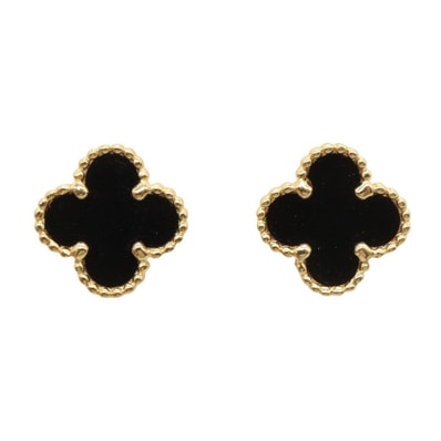 ヴァンクリーフ&アーペル Van Cleef & Arpels スウィートアルハンブラ オニキス ピアス ピアス ジュエリー K18(イエローゴールド) オニキス レディース ゴールド系 / ブラック系 VCARA44900 【中古】
