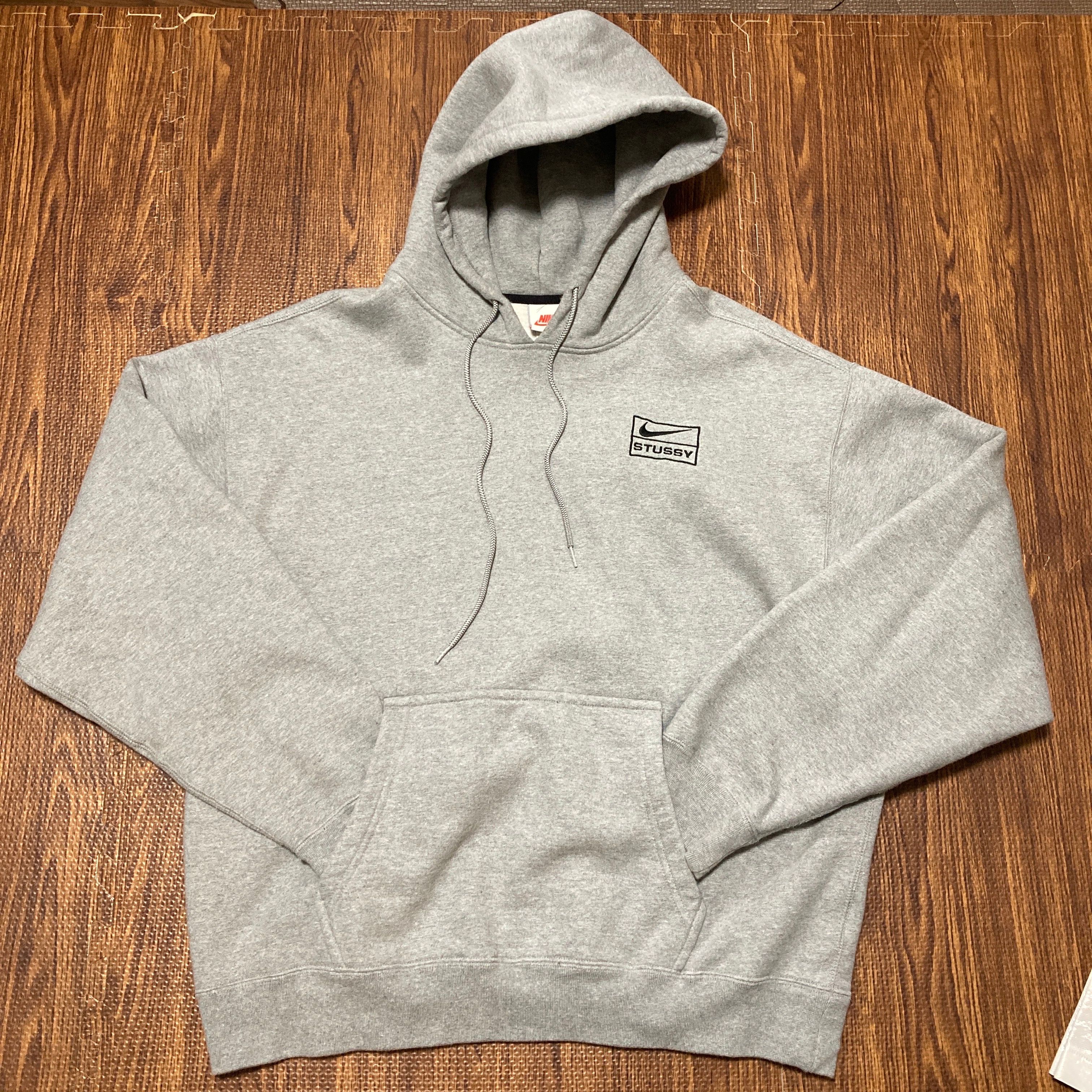 Stussy × Nike NRG Washed Hoodie (US Size) "Grey" DJ9488-063