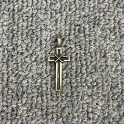 Chrome Hearts Small Maple Thorpe Cross Pendant Top "Silver"