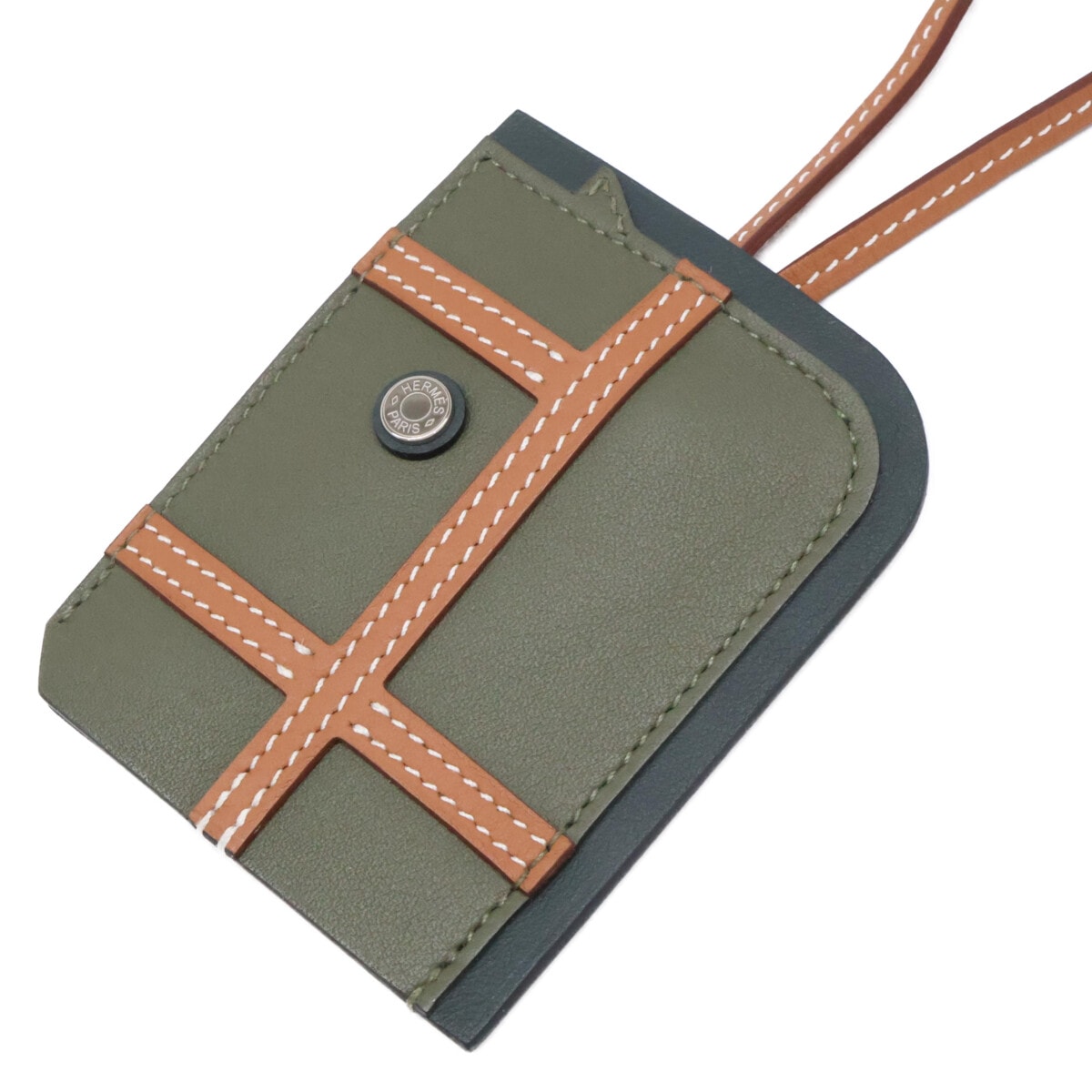 エルメス 新品同様 W刻印 ヴォースイフト レザー ロングネックレス クロシェット/ジャンパー