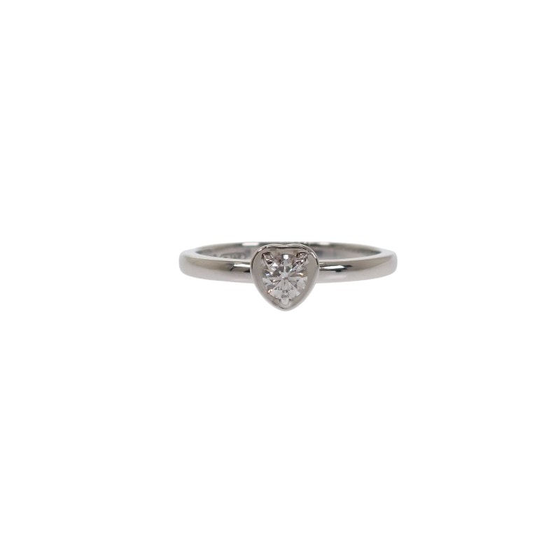 カルティエ CARTIER ディアマンレジェ ハート 7号 B4087947 リング K18ホワイトゴールド ダイヤモンド レディース【中古】【Aランク】