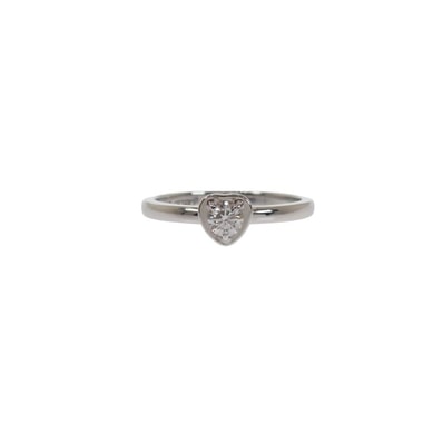 カルティエ CARTIER ディアマンレジェ ハート 7号 B4087947 リング K18ホワイトゴールド ダイヤモンド レディース【中古】【Aランク】
