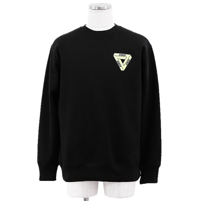 SALE【美品】PALACE x Dover スウェット サイズ M メンズ Street Market Ginza Crew ロゴ 長袖 ロングスリーブ クルーネック トップス ブラック 黒 ベトナム製