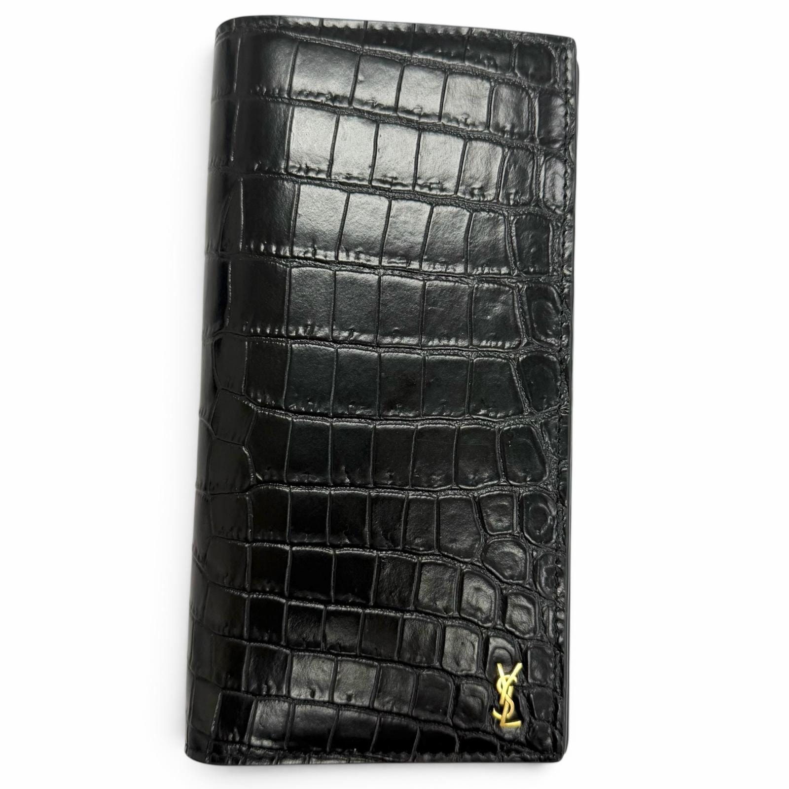 未使用品 サンローランパリ 長財布 ブラック メンズ 864305