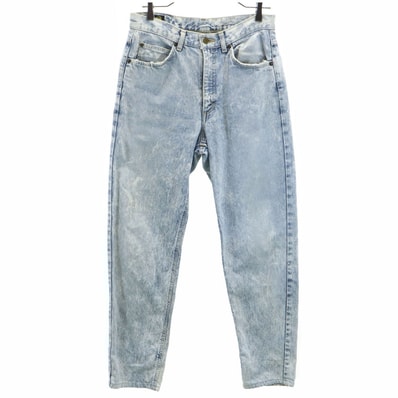 LEE RIDERS リーライダース 90s オールド ケミカル テーパードデニムパンツ W32 アイスブルー ジーンズ