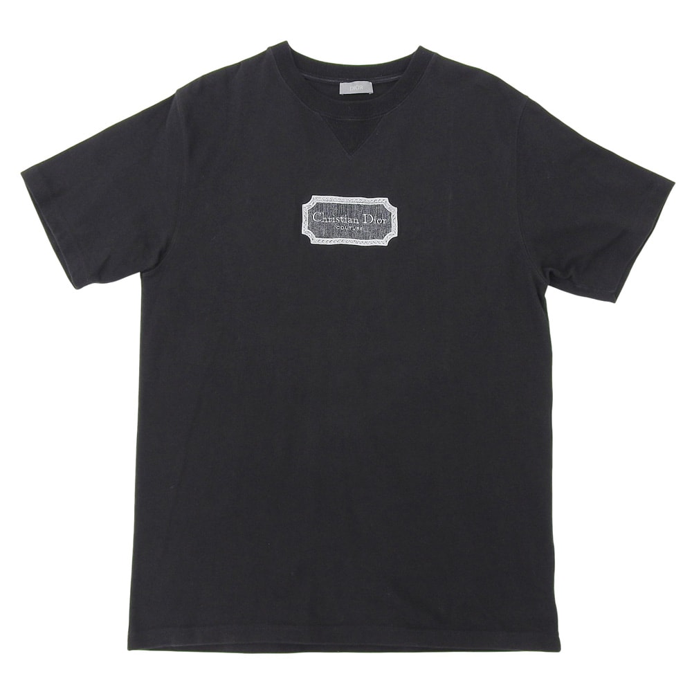 [希少L]ディオール☆CD刺繍ロゴTシャツ ブラック 正規品 DIOR HOMME - Dior HOMME ロゴ刺繍 コンパクト Tシャツの通販 by CYCLE