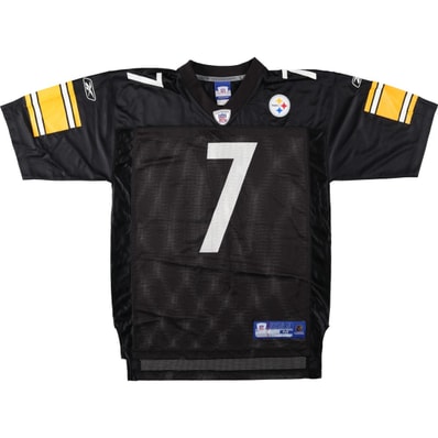 古着 リーボック Reebok NFL PITTSBURGH STEELERS ピッツバーグスティーラーズ メッシュ Vネック ゲームシャツ フットボールシャツ メンズM相当/eaa645269