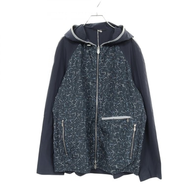 エルメス HERMES ブルゾン 衣料品 アウター ナイロン メンズ ネイビー系 / グリーン系 / マルチカラー 【中古】