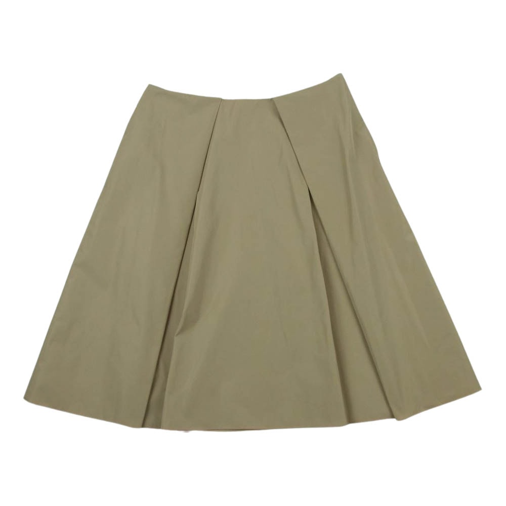 FOXEY フォクシー スカート 32246-NASFX412H NEWYORK ニューヨーク タック フレア スカート 日本製 ベージュ系 38【美品】【中古】