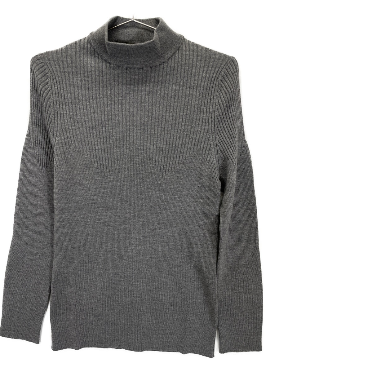 サルヴァトーレフェラガモ ｸﾞﾚｰ ｳｰﾙ ﾓｯｸﾈｯｸﾆｯﾄ Ⅿ