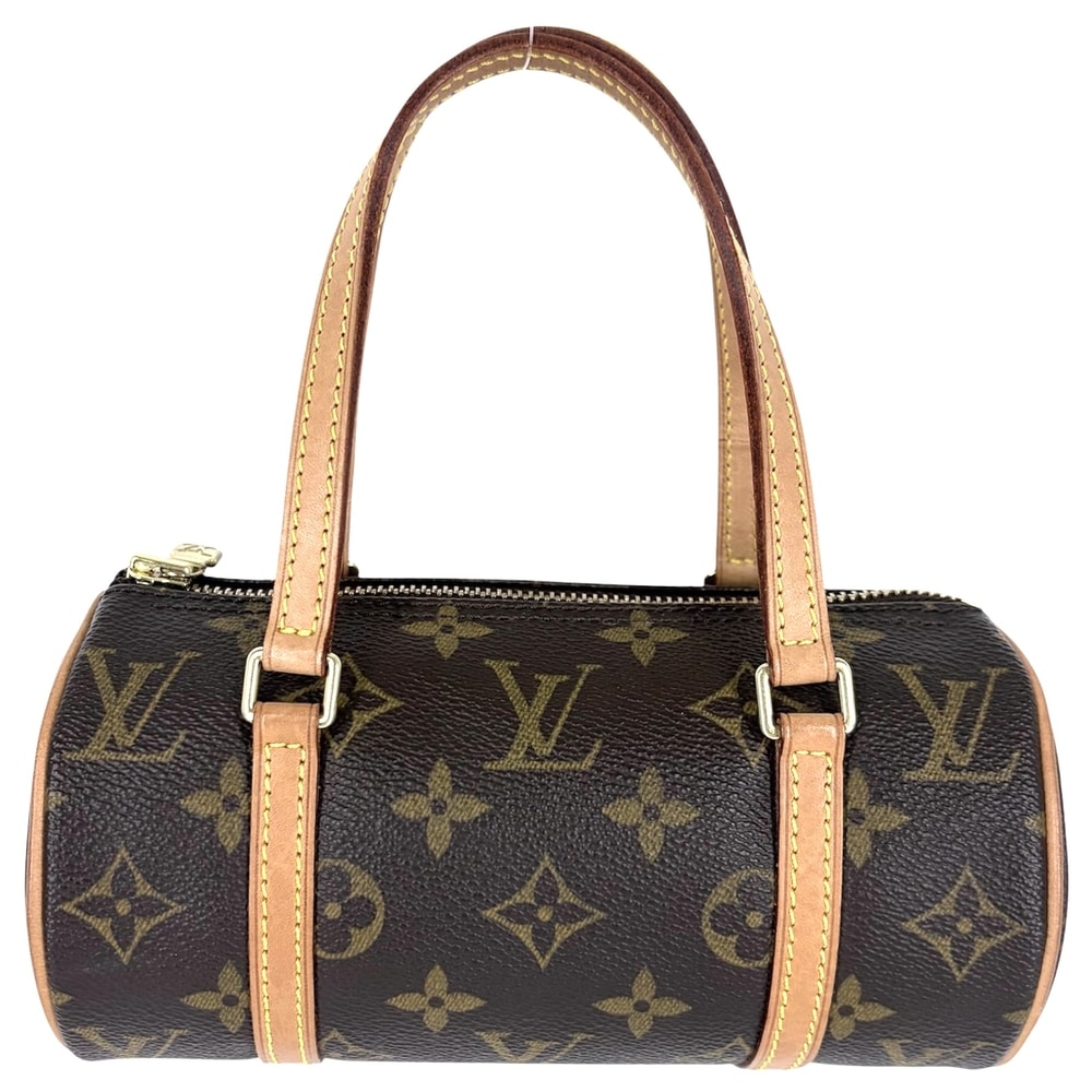 LOUIS VUITTON ルイヴィトン ハンドバッグ ミニ パピヨン19 肩掛け M51389 モノグラムキャンバス ブラウン 茶 ゴールド金具 レディース【中古品】