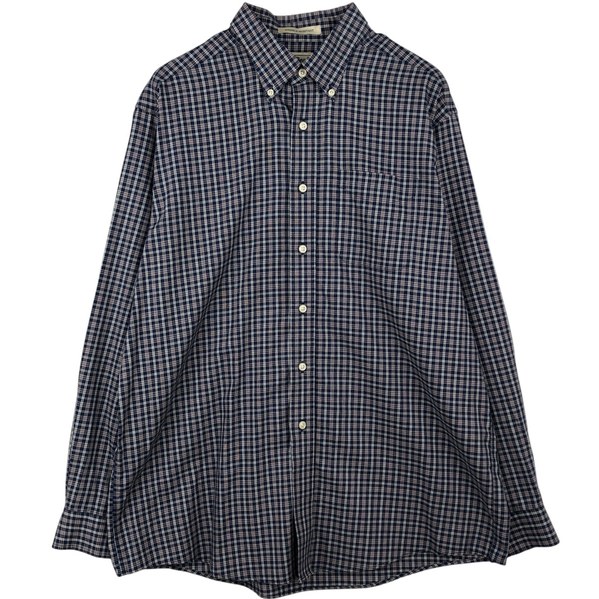 古着 90~00年代 エルエルビーン L.L.Bean WRINKLE RESISTANT 長袖 ボタンダウンチェックシャツ メンズL相当 ヴィンテージ/eaa622282