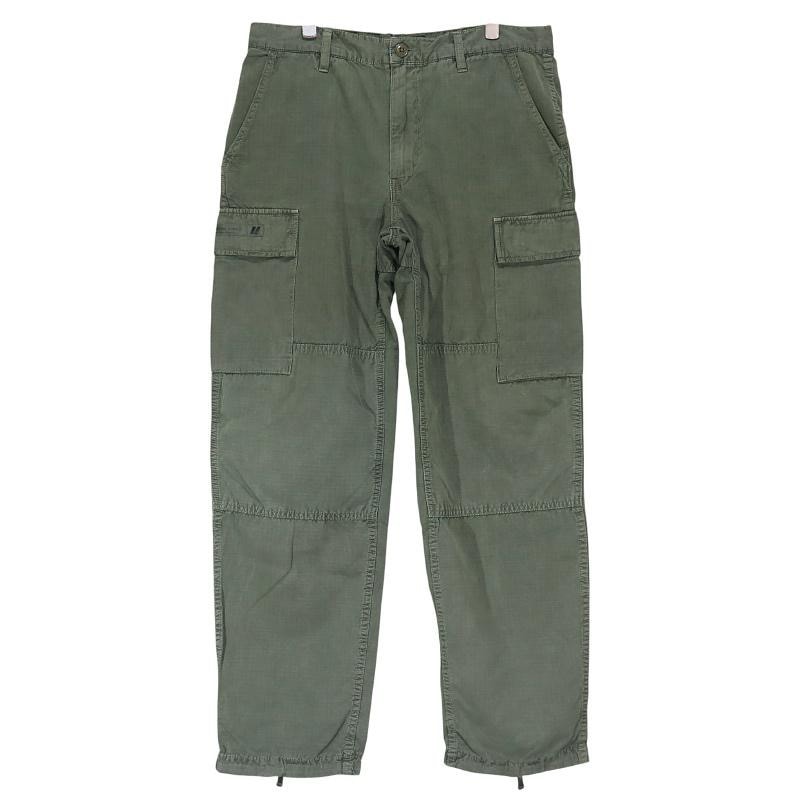 美品 WTAPS ダブルタップス 14SS JUNGLE.STOCK/TROUSERS.COTTON.RIPSTOP 141GWDT-PTM08 ジャングル ストック トラウザーズ オリーブドラブ カーゴ パンツ ボトムス サイズ2(M)