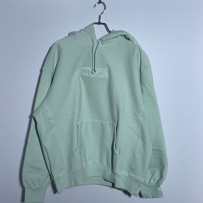 Supreme Box Logo Hooded Sweatshirt "Light Green" (23FW)
