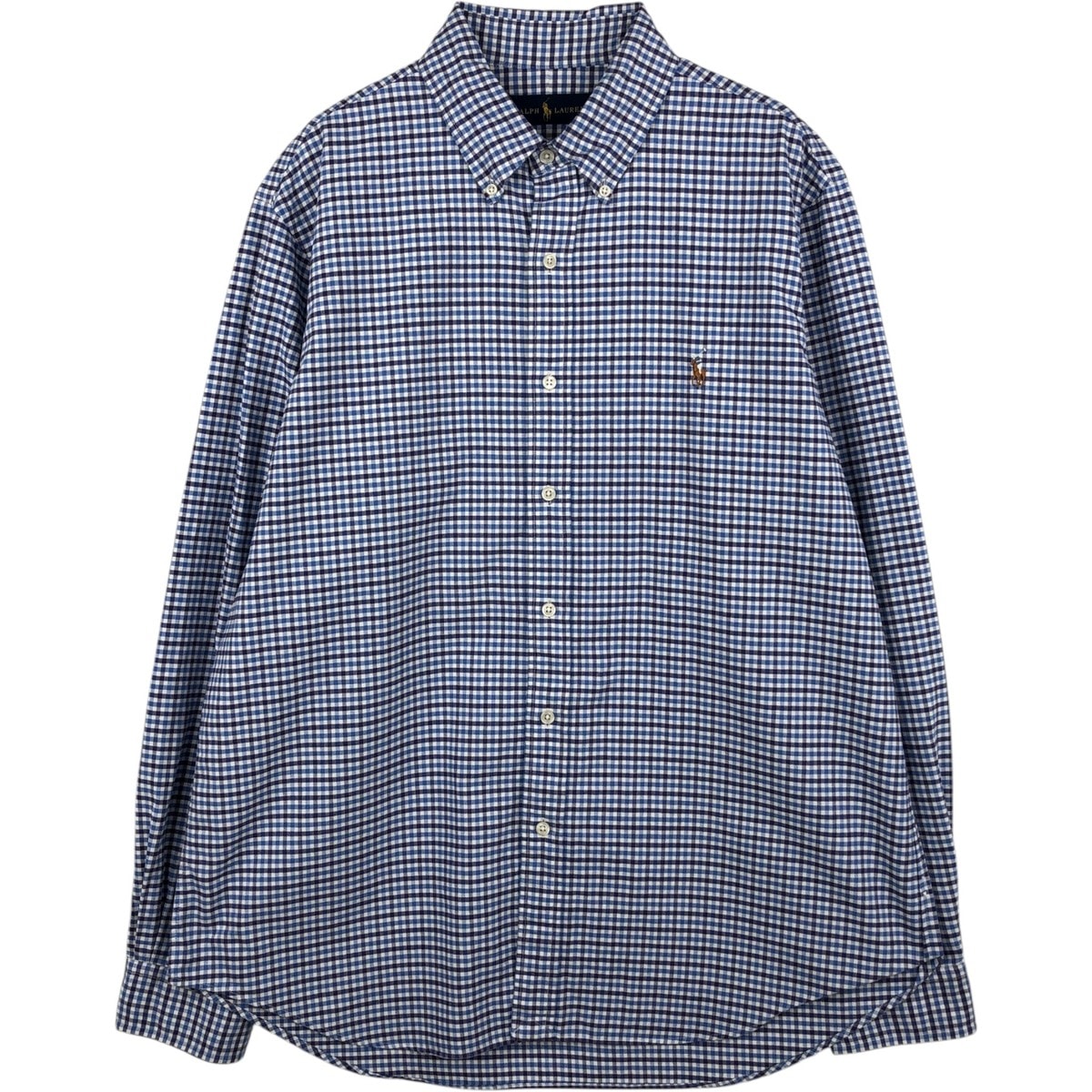 古着 ラルフローレン Ralph Lauren 長袖 ボタンダウンチェックシャツ メンズL相当/eaa634810