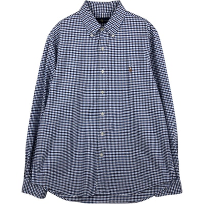 古着 ラルフローレン Ralph Lauren 長袖 ボタンダウンチェックシャツ メンズL相当/eaa634810