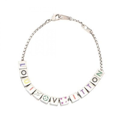 ルイ・ヴィトン LOUIS VUITTON ブラスレ LVプレイイット ブレスレット アクセサリー ステンレススチール シルバー レディース シルバー系 / マルチカラー 【中古】