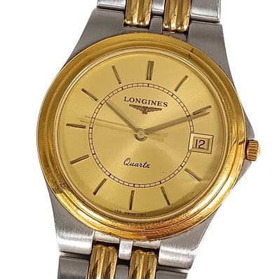 LONGINES ロンジン フラッグシップ コンビカラー クォーツ メンズ 腕時計 C1129