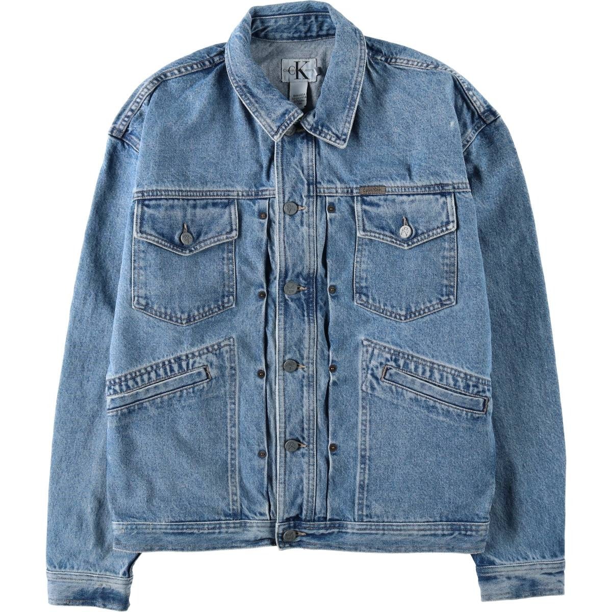 古着 90年代 カルバンクライン Calvin klein デニムジャケット Gジャン USA製 メンズM相当 ヴィンテージ/eaa632503