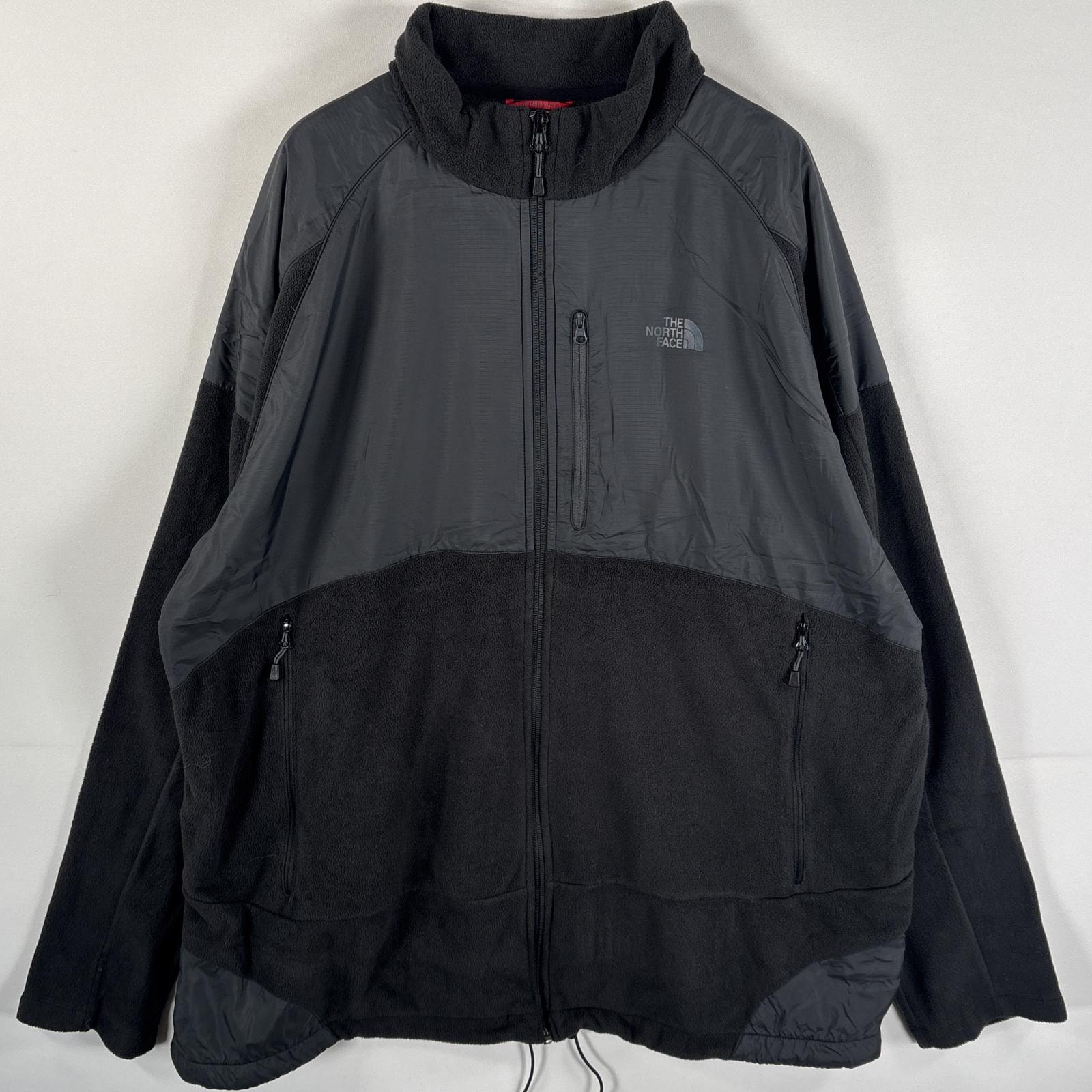 古着 ザ・ノースフェイス THE NORTH FACE フリースジャケット マイクロフリース ワンポイントロゴ 大きいサイズ 14041 ブラック メンズ