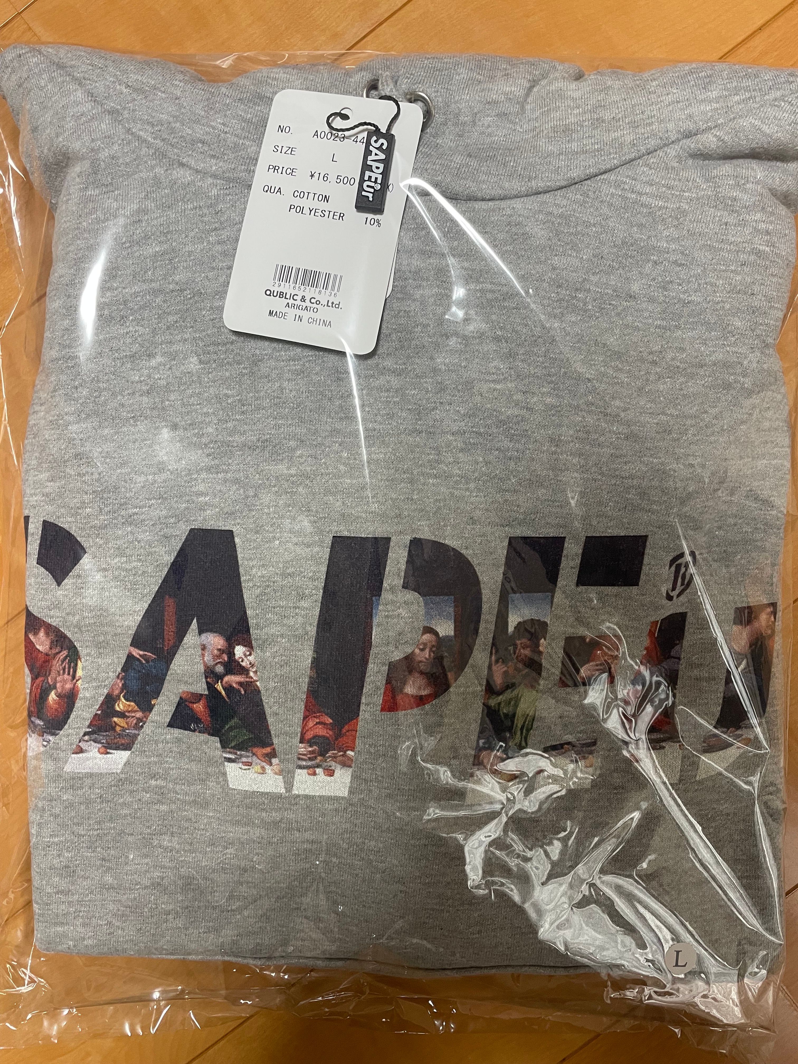 SAPEur サプール LAST SUPPER HOODIE グレー