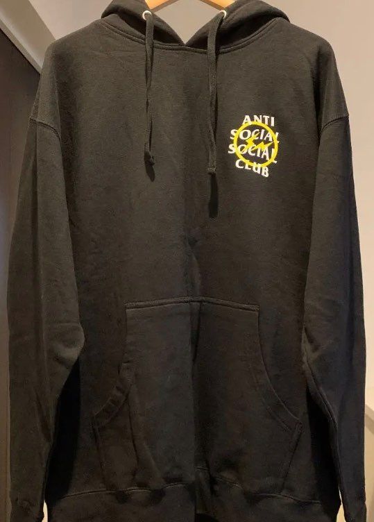 Fragment x Assc Yellow Bolt Hoodie