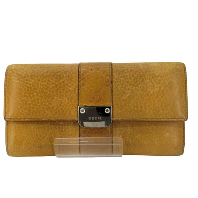 GG柄 シマ レザー 長財布【1141622732159】