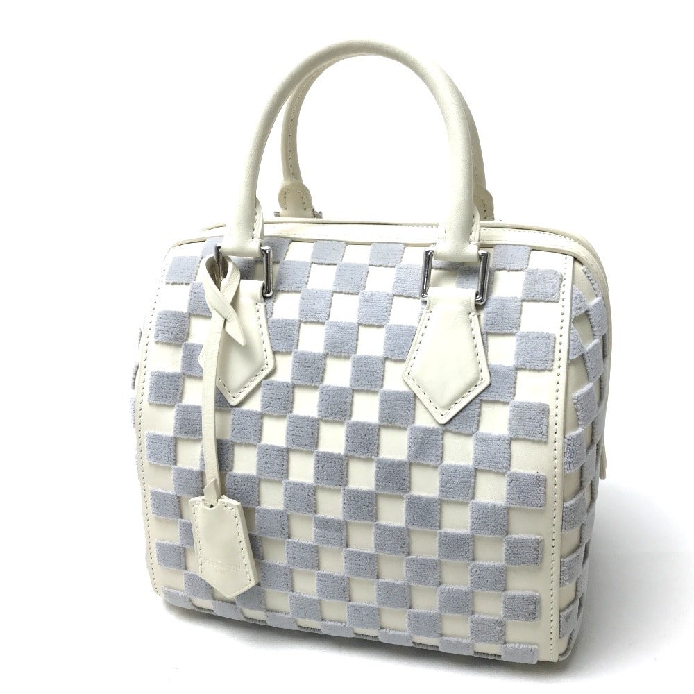 ルイヴィトン LOUIS VUITTON スピーディ・キューブPM M48909 ダミエ・アズール カバン レディースバッグ ハンドバッグ ダミエアズールキャンバス グリ ホワイト