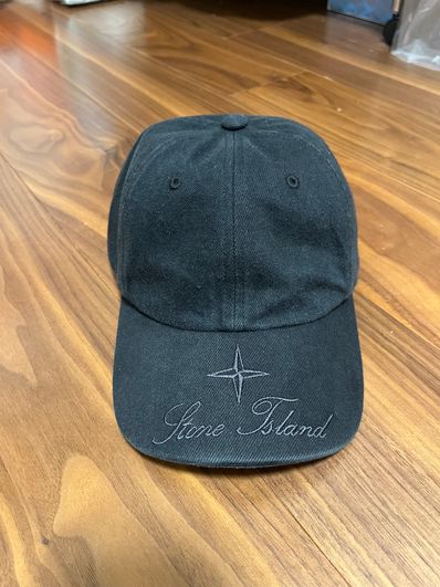 Supreme / Stone Island Denim 6-Panel "Black"