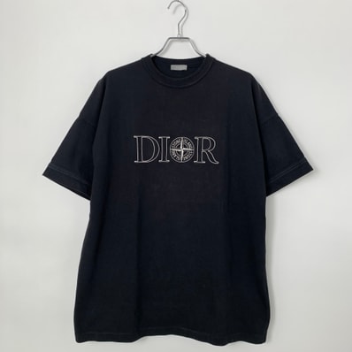 Dior x Stone Island T-shirt Cotton Jersey "Black"