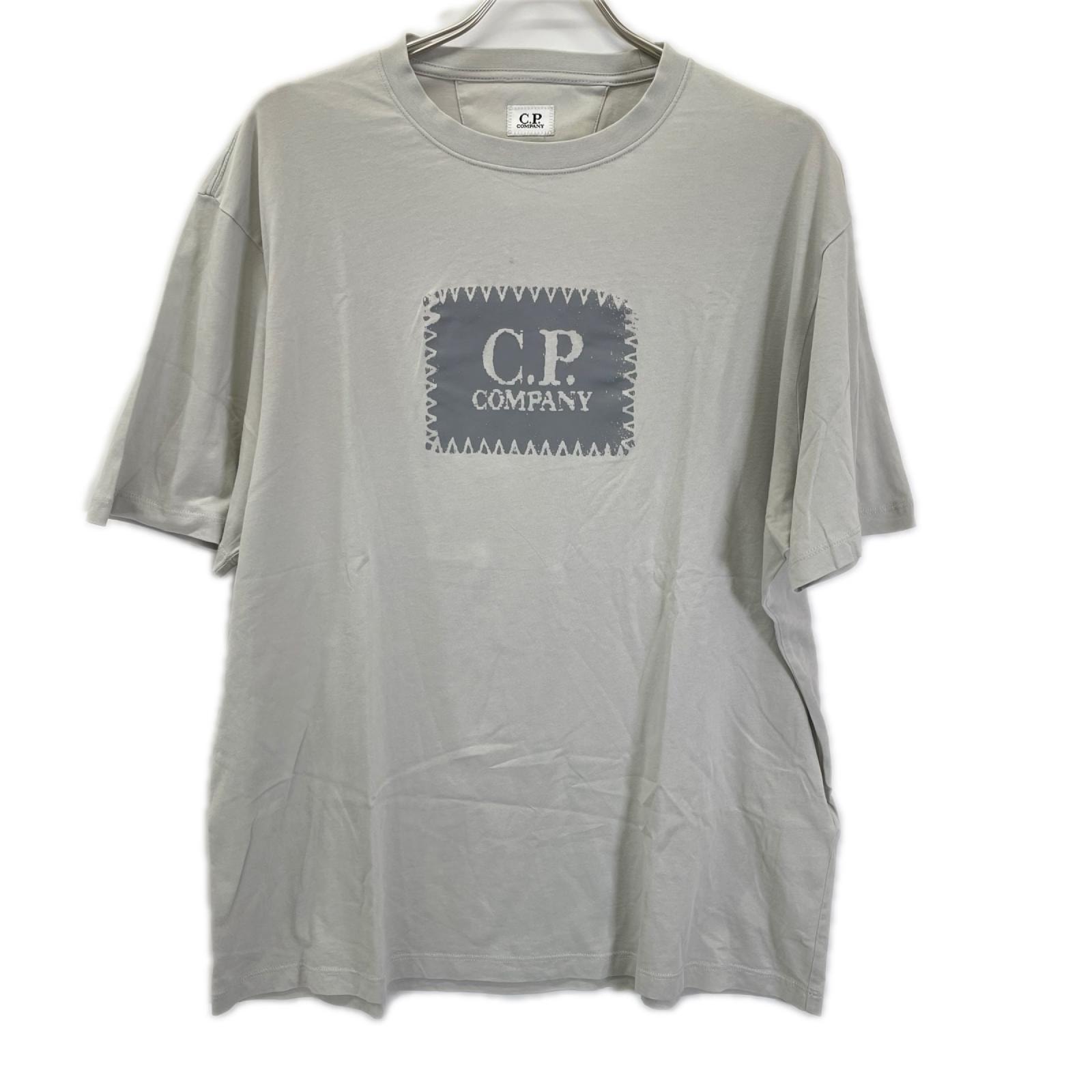 シーピーカンパニー ライトグレー 30/1 Jersey Logo Label Tシャツ XL